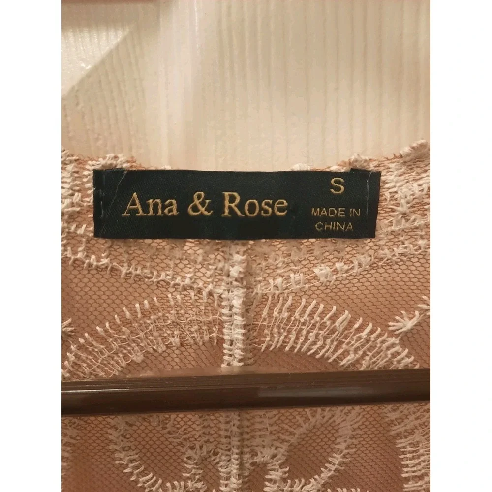 Ana & Rose Sheer Kimono Cover Up Womens Size Small Boho Fairy Bohemian Festival - Picture 5 of 11